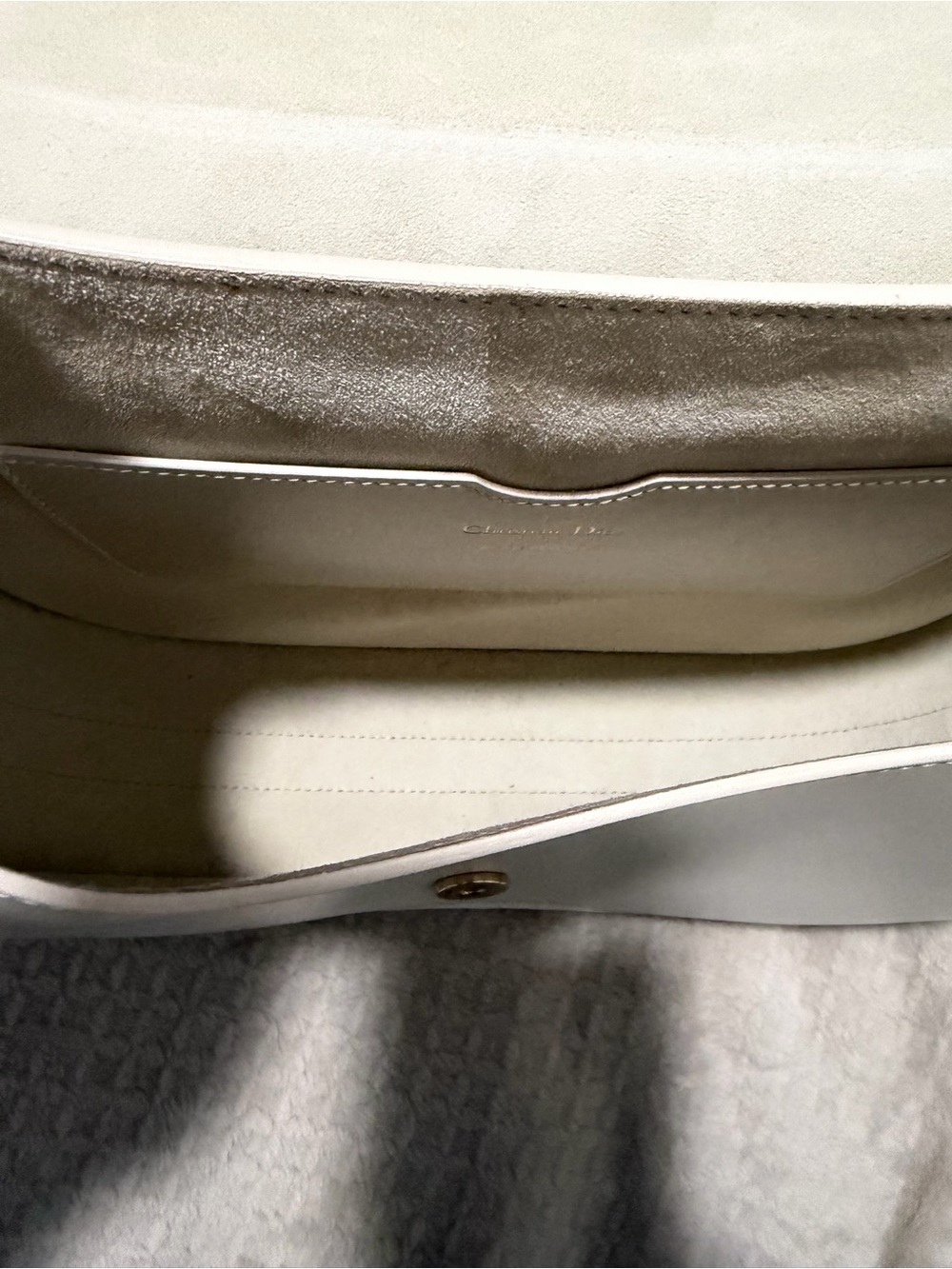 Dior Bobby Bag with Blue Dior Oblique Embroidered Shoulder Strap - Picture 6 of 11